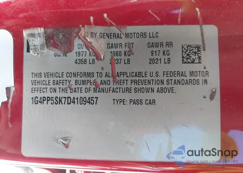 2013 Buick Verano из США, поврежденный, VIN 1G4PP5SK7D4109457